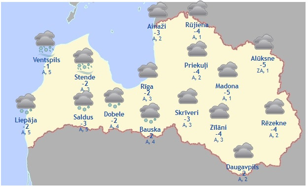 Laika ziņas šodienai - 11. decembris