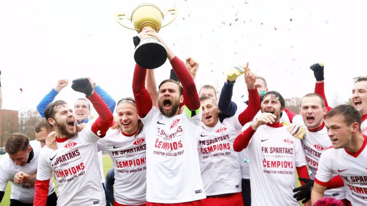 "Spartaks" otrajā puslaikā nokārto uzvaru un nosargā Latvijas čempiona titulu