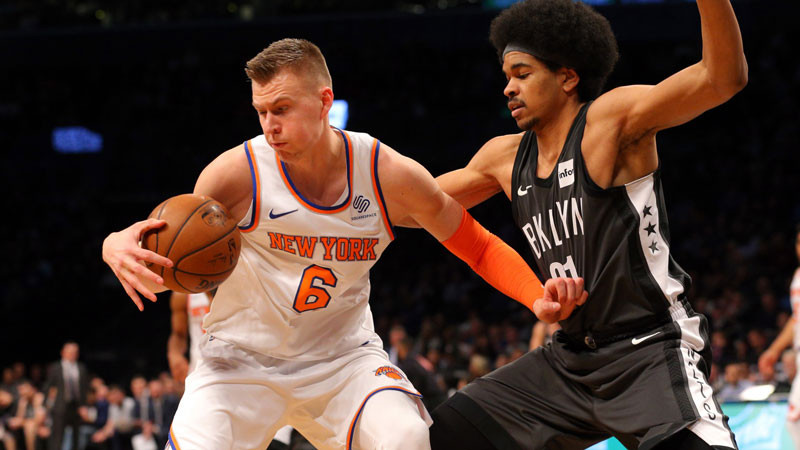 Porziņģim ceļgala trauma, "Knicks" uzvar Bruklinā
