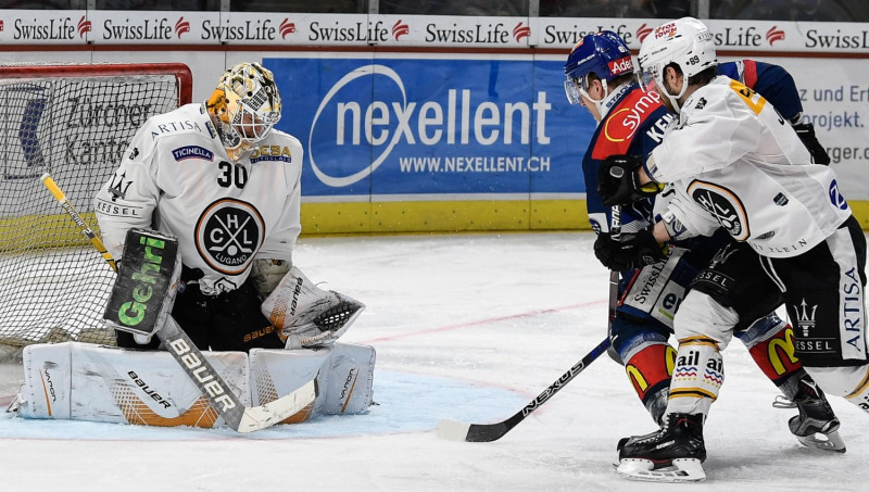 Merzļikins vēlreiz sausā, "Lugano" grauj "Lions"