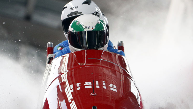 Itāliešu bobslejists Bertaco liek punktu savai karjerai