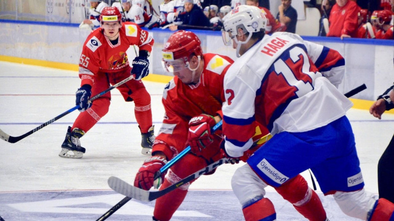 Pirms Baltkrievijas hokeja izlases spēles himnas vietā nospēlē tautasdziesmu
