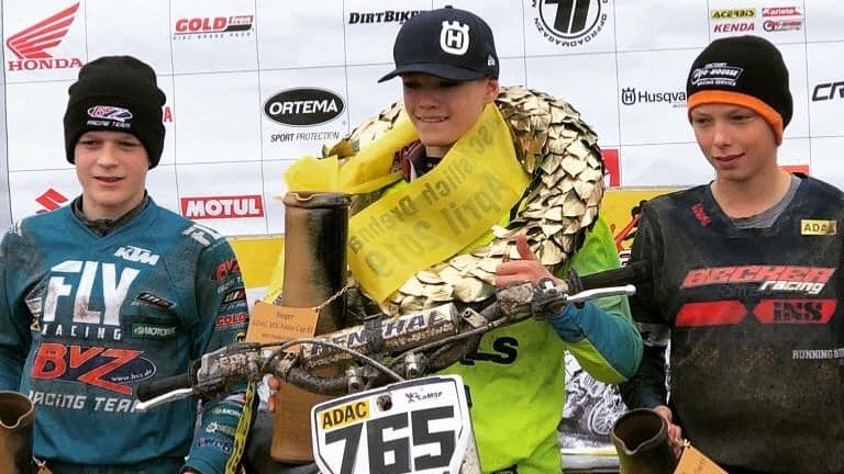 Bidzānam uzvara Vācijas motokrosa čempionātā MX85 klasē, Sabulim savā klasē 5.vieta