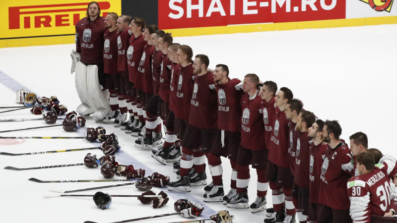 "Twitter" čalas: pirmajā spēlē Latvijas hokejisti meta kā dievi