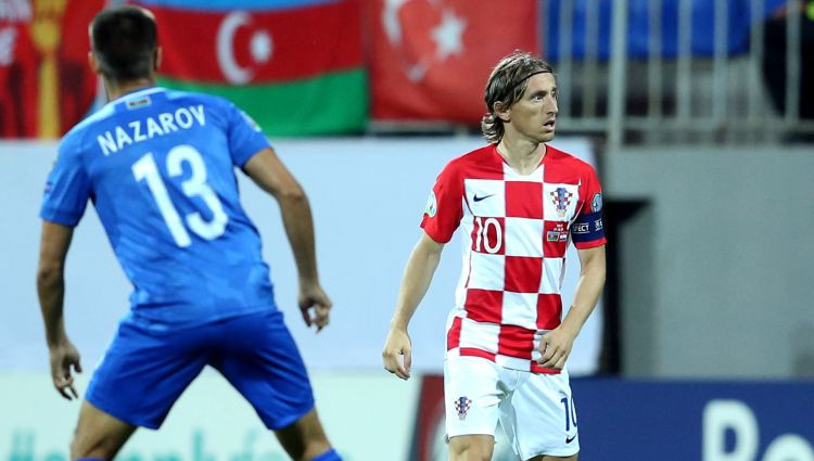 Horvātijai ar Modriča pendeli uzvarai nepietiek, Azerbaidžānai pirmais punkts