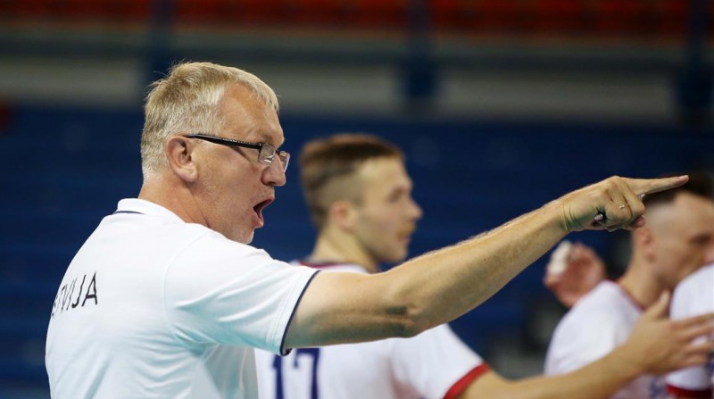 Latvijas volejbola izlases treneris Kēls: "Pretinieku šoreiz neatradām"