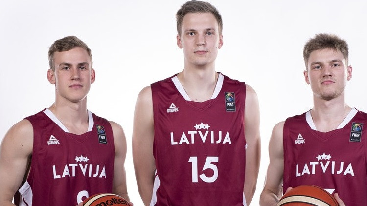 Latvijas U19 izlase pirms izlozes vienā grozā ar ASV, Kanādu un Spāniju