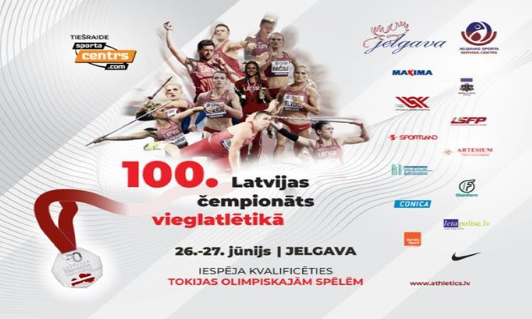 Jelgavā notiks jubilejas Latvijas čempionāts vieglatlētikā