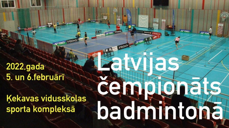 Latvijas čempionāts badmintonā notiks ierastajā laikā un vietā