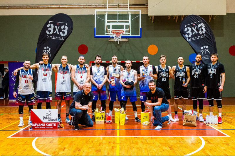 Ropažu novada 3x3 basketbola fināla trillerī "3x3 Jelgava" uzveic Vācijas kvartetu