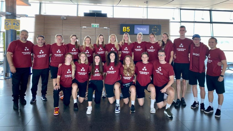Latvijas sieviešu volejbola izlase dodas uz pirmo EČ kvalifikācijas spēli