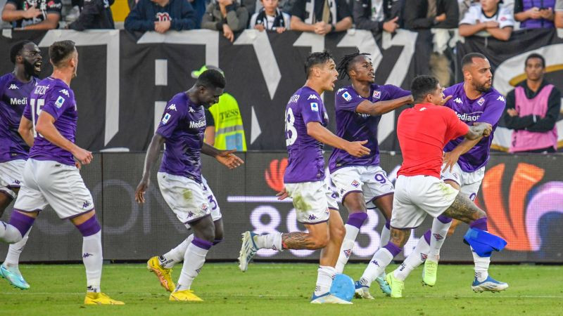 RFS Eirokausu pēdējā pretiniece "Fiorentina" gūst dramatisku uzvaru A sērijā