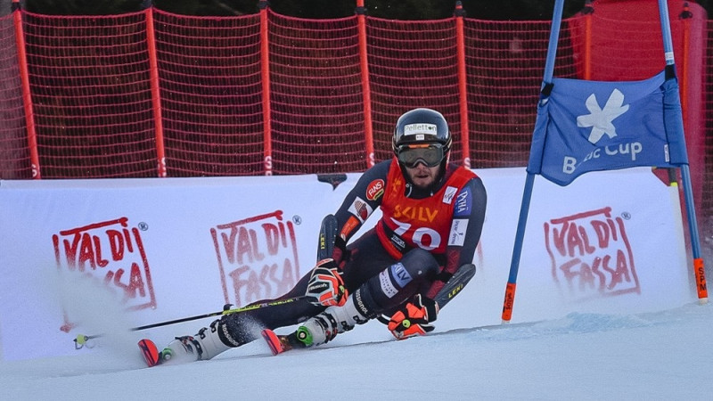 Par Latvijas čempioniem milzu slalomā Itālijā BK 2. posmā kļuvuši Gedra un Saļņikova