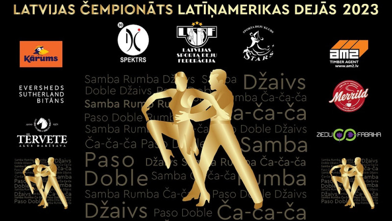 Latvijas čempionātā Latīņamerikas dejās godalgas iegūst pasaules klases pāri