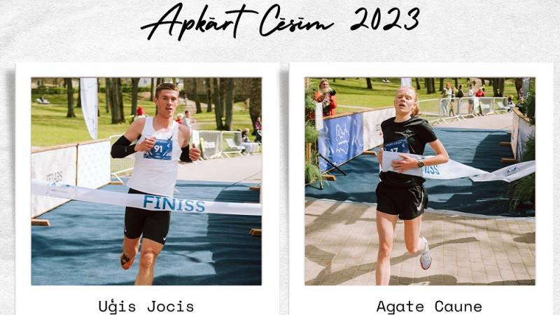 Latvijas rekordisti Jocis un Caune uzvar 10km "World Atheltics" zīmē notikušajā "Apkārt Cēsīm"