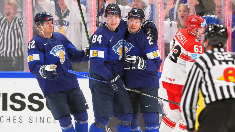 Somijas hokejisti ceturtdaļfinālam iesildās ar septiņiem vārtiem pret Dāniju
