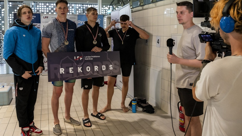 Latvijas čempionāts peldēšanā Valmierā noslēdzies ar vēl vienu rekordu