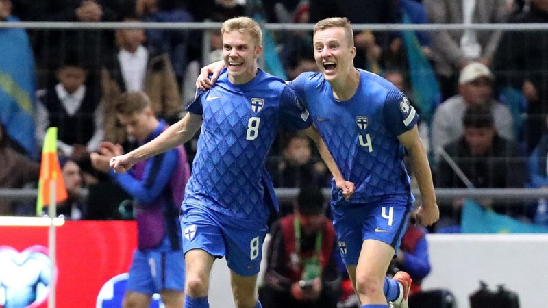 H grupas līderu duelī Somijas futbolisti galotnē panāk uzvaru pār Kazahstānu
