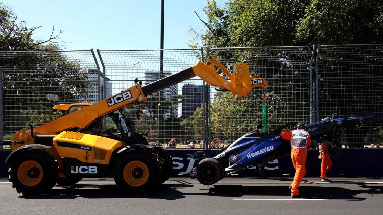 Noriss un Leklērs ātrākie Austrālijas pirmajos treniņbraucienos, Albons avarē