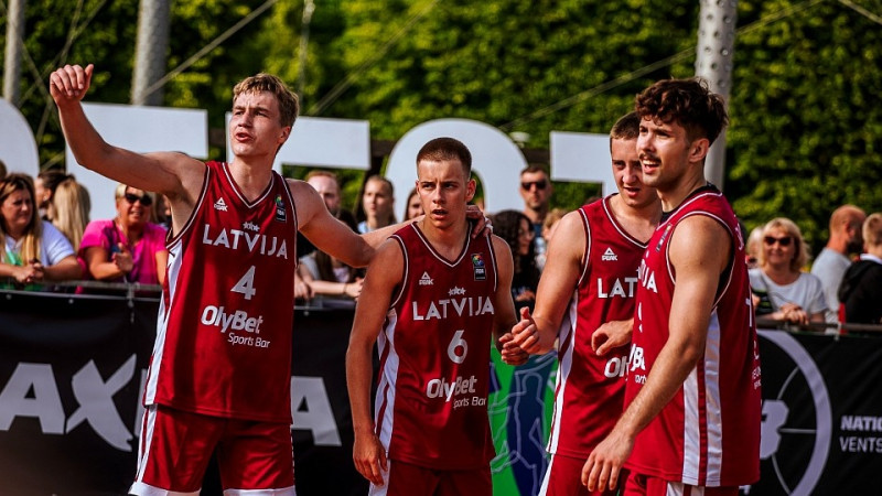 Latvijas U-21 3x3 basketbolisti Ventspilī uzvar Nāciju līgas otrajā turnīrā pēc kārtas