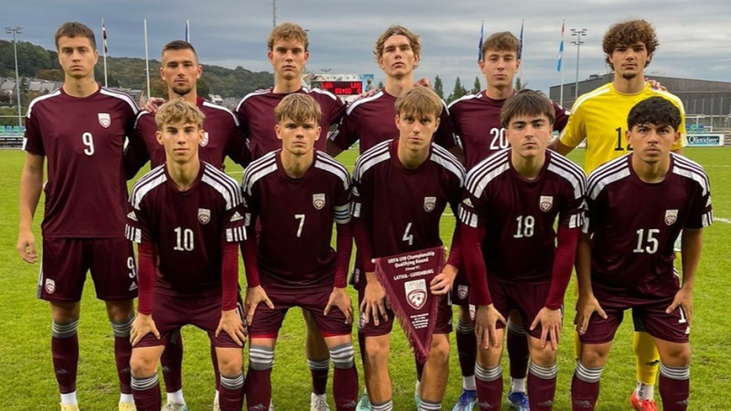 Latvijas U19 futbolisti EČ kvalifikācijā zaudē Luksemburgai