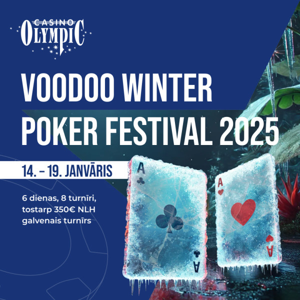 Aicina piedalīties Voodoo Winter Poker Festival 2025