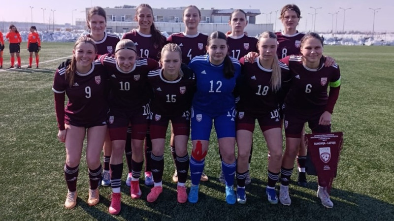 Latvijas U-17 futbolistēm zaudējums EČ kvalifikācijas otrās kārtas pirmajā mačā