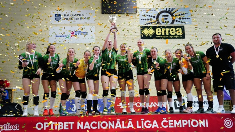 Par Nacionālās līgas čempionēm kļūst "Mārupes SC" volejbolistes