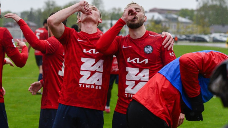 "Jelgava" savā laukumā apspēlē "Audu" un ielaužas labāko četriniekā