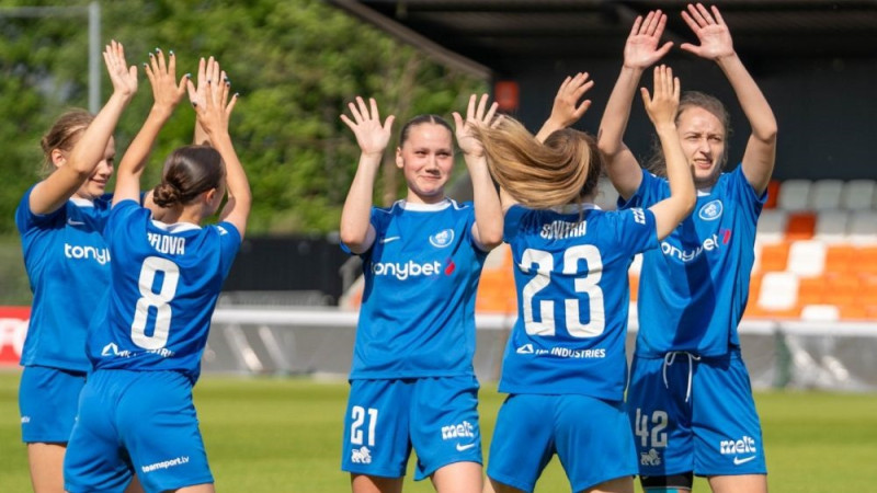 RFS un "Iecava"/"Olaine" futbolistes izcīna pārliecinošas uzvaras Latvijas čempionātā