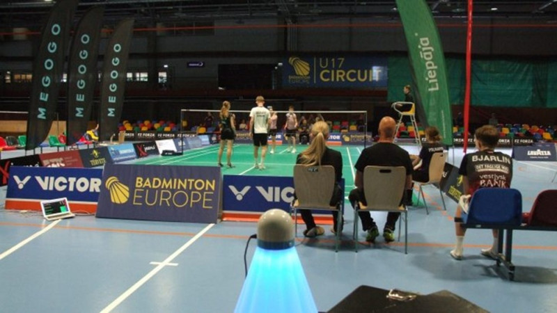 Eiropas U17 badmintona turnīrā Liepājā dominē spānietes un lietuvieši