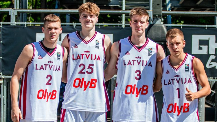 Ar trešo piegājienu Latvijas 3x3 basketbolisti Rīgā beidzot uzvar U21 Nāciju līgas posmā