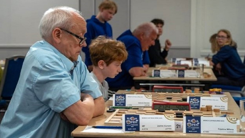 Pāri par 100 dambretistiem no vairākām valstīm sacenšas PK posmā "Rīga open"