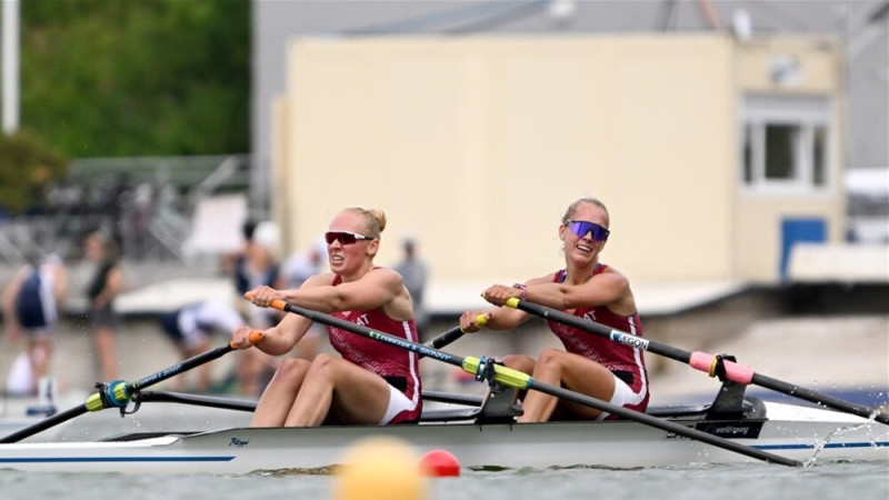 Airētāju divniekam Agarei un Rumpei pirmais desmitnieks pasaules U23 meistarsacīkstēs