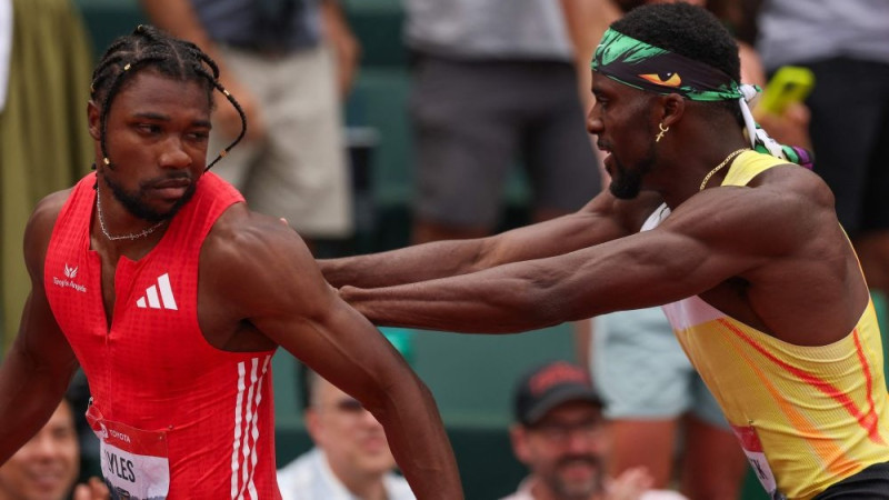 Sprinteris Lailss ASV čempionātā pēc finiša iesaistās konfliktā ar konkurentu