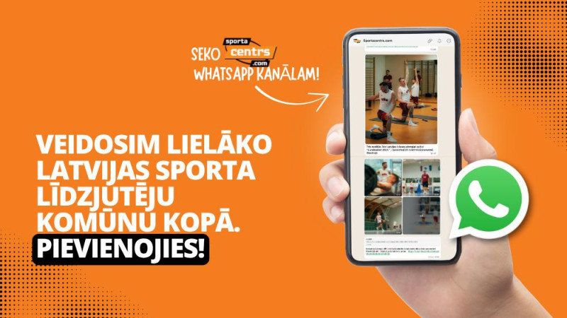 Pievienojies Sportacentrs.com "WhatsApp" kanālam!