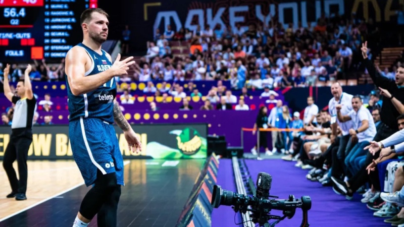 Dončičs dancina Francijas aizsardzību, bet slovēņiem vēl viens zaudējums