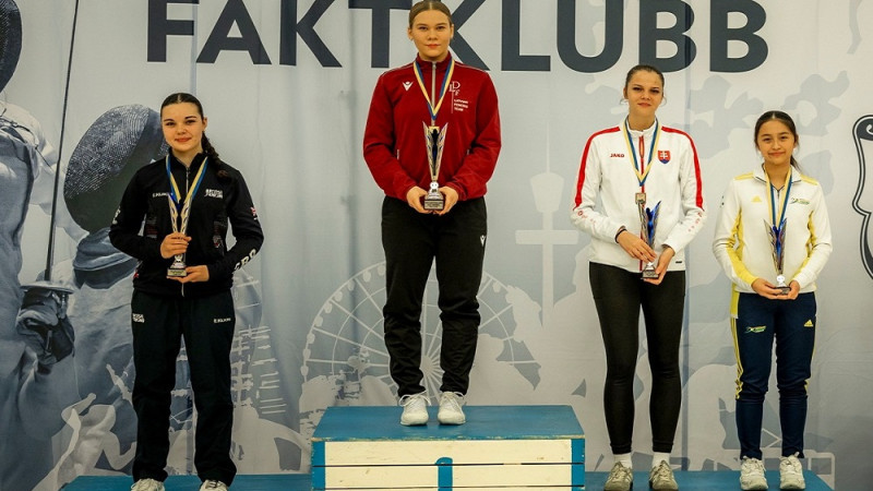 Latvijas paukotāja Ābele izcīna uzvaru Eiropas kadetu turnīrā Zviedrijā