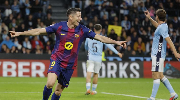 Levandovskis ar izbraukuma hat-trick pārtrauc "Celta" uzvaru sēriju