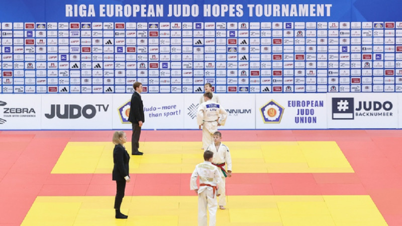 Starptautiskajā džudo turnīrā Rīgā "European Judo Hopes" Latvijas jauniešiem 23 medaļas