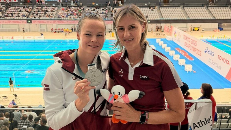 Ar personīgo rekordu Embrekte nedzirdīgo vasaras sporta spēlēs izcīna otro medaļu peldēšanā