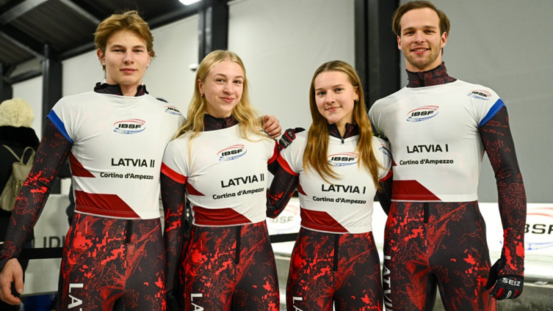 Komandu sacīkstēs Latvijas skeletonisti kļūdās un ieņem noslēdzošās vietas