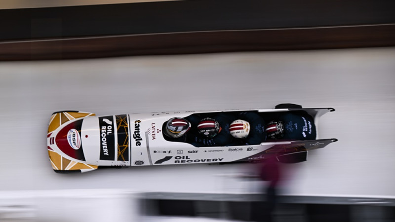Šodien PK bobslejā Vinterbergā četriniekos startēs divas Latvijas ekipāžas