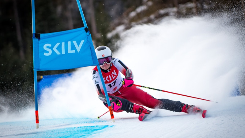 Zelča un Trapāns ar punktu rekordiem desmitniekā SKILV kausa otrajā posmā milzu slalomā Itālijā