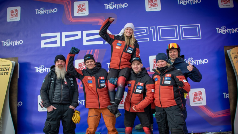 Zelčai FIS punktu rekords SKILV kausā slalomā Itālijā un pirmā uzvara karjerā