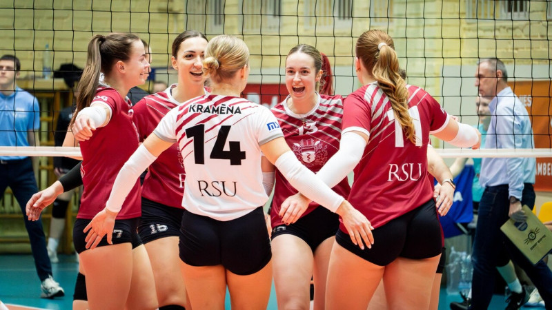 RSU volejbolistes pārliecinoši tiek galā ar RVS/LU