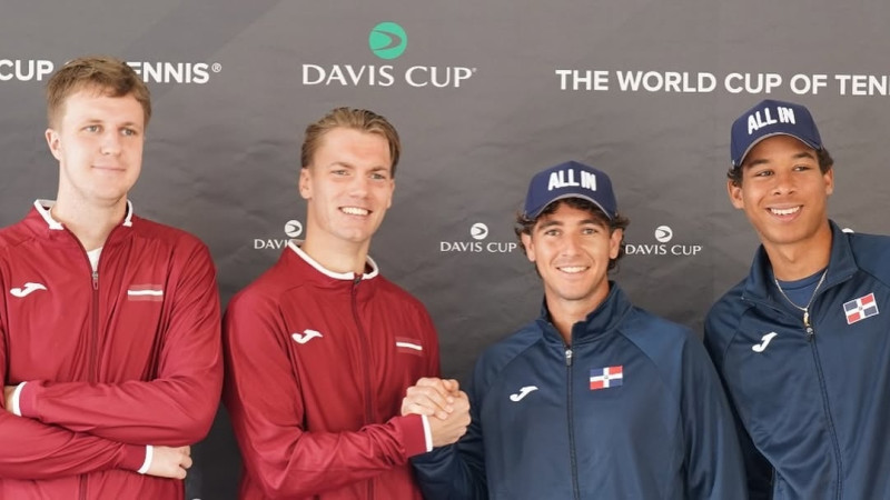 Deivisa kausa mačā Latvijas tenisisti ar 1-3 zaudē dominikāņiem