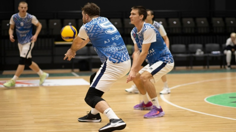 "Augšdaugavas" volejbolisti Latvijas čempionāta Nacionālajā līgā izvirzās pirmajā vietā