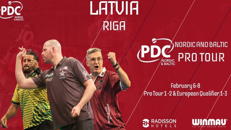 PDC Nordic & Baltic tūres otrajā posmā pieci Latvijas šautriņu metēji tiek trešajā kārtā