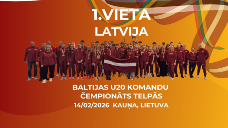 Latvijas juniori uzvar Baltijas komandu čempionātā vieglatlētikā